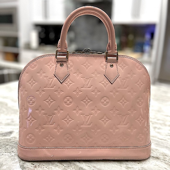 Louis Vuitton Authentic Vernis Leather Pink Alma Bag - Picture 1 of 14